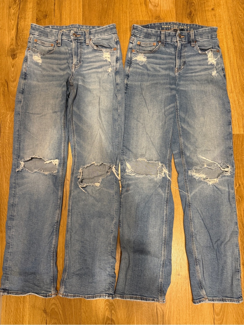 American Eagle Women’s Curvy Straight Cotton Jeans
